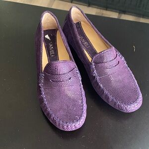 VANELI Purple Women's Moccasin Loafers - Elegant Slip-On Comfort